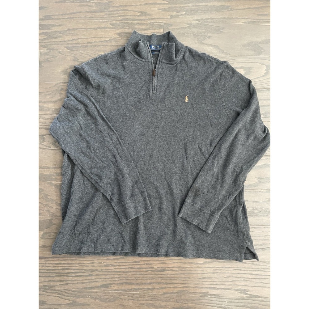 Polo Ralph Lauren Men's Estate Rib Quarter Zip Pullover Sweater, Size XXL TTG